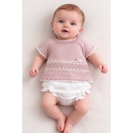 Conjunto bebé punto braguita
