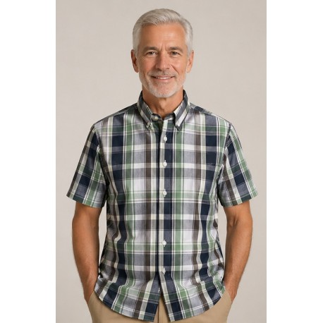 Camisa hombre cuadros Losan