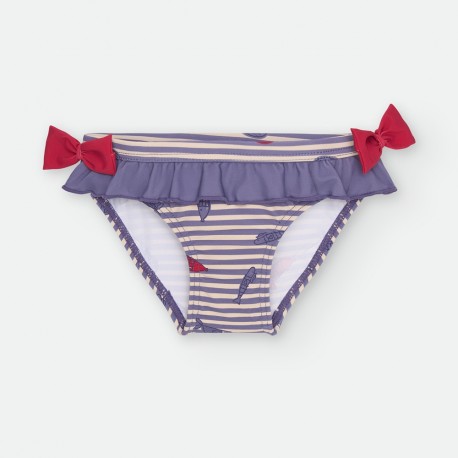 Culetín baño bebé rayas Waterlemon