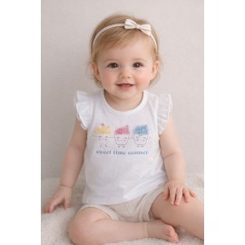Camiseta bebé "Helados" Newness