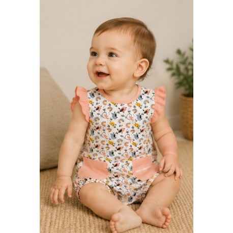 Pijama pelele bebé "Pájaros" Don Algodón