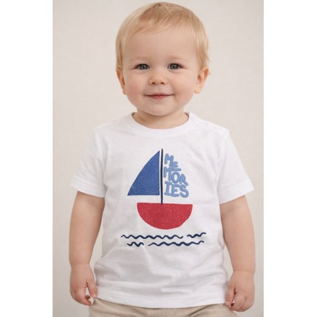 Camiseta bebé "Barco" Losan