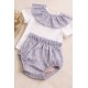 Conjunto braga y cuello estampado