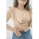 Camiseta mujer doble cuello