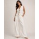 Pantalón fluido lino mujer JJXX