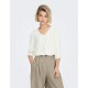 Blusa cuello pico mujer de Only