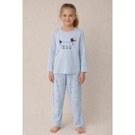 Pijama niña "Perros" manga larga