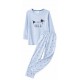 Pijama niña "Perros" manga larga