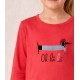 Pijama niña "Perros" manga larga