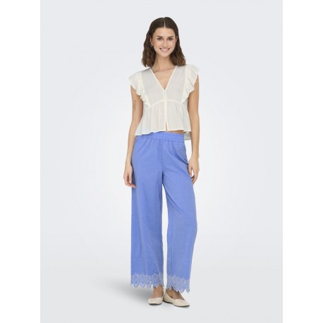 Pantalón bordado mujer ONLY