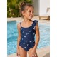Bañador niña peces