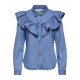 Blusa tejana mujer volanta ONLY