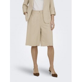 Bermuda fluida mujer lino ONLY