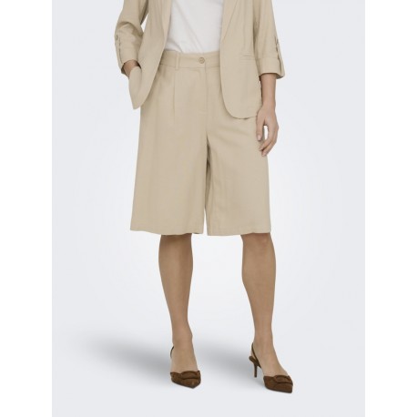 Bermuda fluida mujer lino ONLY