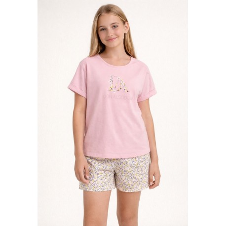 Pijama niña "Flores" Don Algodón