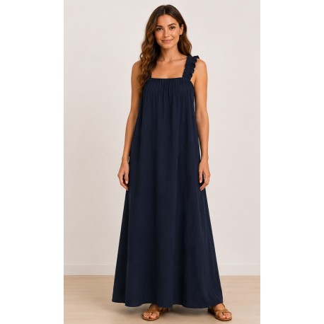Vestido mujer tirantes lazo