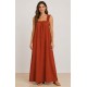 Vestido mujer tirantes lazo