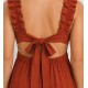 Vestido mujer tirantes lazo