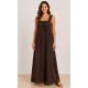 Vestido mujer tirantes lazo