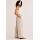 Pantalón liso fluido mujer bolsillo