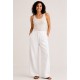 Pantalón liso fluido mujer bolsillo