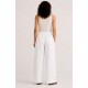 Pantalón liso fluido mujer bolsillo