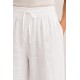 Pantalón liso fluido mujer bolsillo