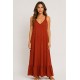 Vestido tirantes fruncidos mujer