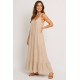 Vestido tirantes fruncidos mujer