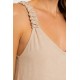 Vestido tirantes fruncidos mujer