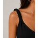 Vestido tirantes fruncidos mujer
