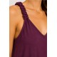 Vestido tirantes fruncidos mujer