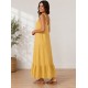 Vestido tirantes fruncidos mujer