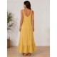 Vestido tirantes fruncidos mujer