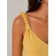 Vestido tirantes fruncidos mujer