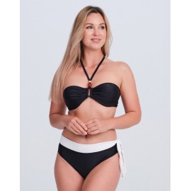 Bikini bandeau mujer bicolor