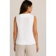 Blusa mujer lazos lino