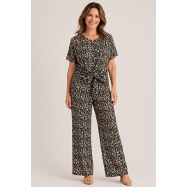 Pantalón fluido mujer estampado