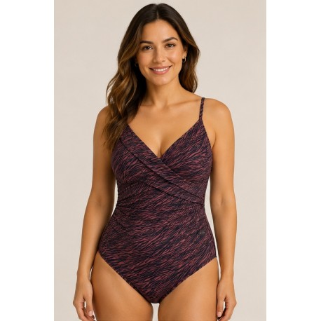 Bañador mujer estampado cebra