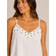 Top tirantes tachuelas mujer