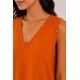 Vestido largo tachuelas mujer