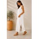 Vestido largo tachuelas mujer