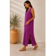 Vestido largo tachuelas mujer