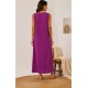 Vestido largo tachuelas mujer