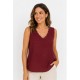 Blusa sin mangas mujer tachuelas