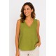 Blusa sin mangas mujer tachuelas