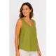 Blusa sin mangas mujer tachuelas