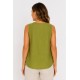 Blusa sin mangas mujer tachuelas
