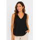 Blusa sin mangas mujer tachuelas