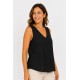 Blusa sin mangas mujer tachuelas